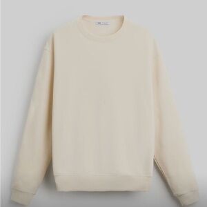 Classic White Crewneck Sweatshirt